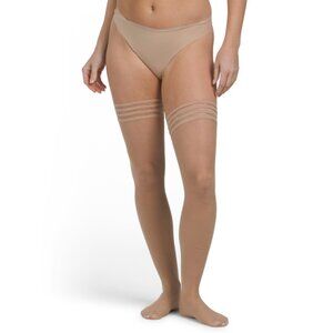 SWEDISH STOCKINGS sand Made In Italy Mira Premium Stay Up Pantyhose